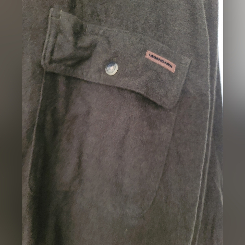 Legendary‎ Whitetails Flannel Button Down Overshirt Size XLT Green - Picture 3 of 12
